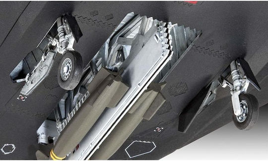 Revell F-117A Nighthawk Modeling Figure Airplane Blue 37 Pieces in Scale 1:72 27x18.2cm.
