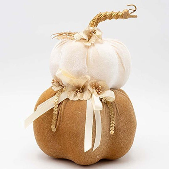 Hängender Kürbis-Weihnachtsbaumschmuck Weiß 15x22x8cm