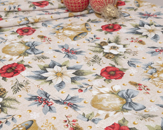 Viopros Viopros Christmas Tablecloth Fabric 85x85cm