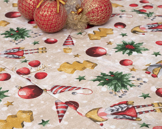 Viopros Viopros Christmas Tablecloth Fabric 140x140cm