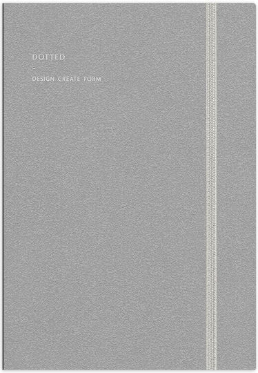 adBook Notebook 96 Sheets B5 with Dots Gray