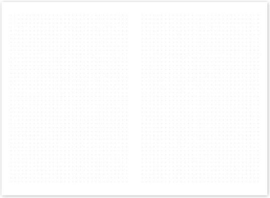 adBook Notebook 96 Sheets B5 with Dots Gray