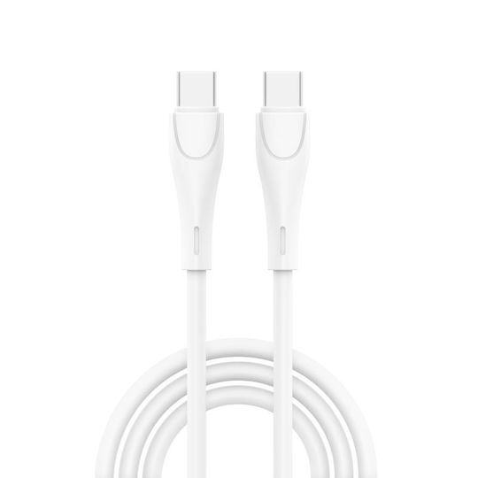 iNOS Charger with USB-A Port and USB-C Port and Cable USB-C - USB-C 20W Power Delivery / Quick Charge 3.0 Whites