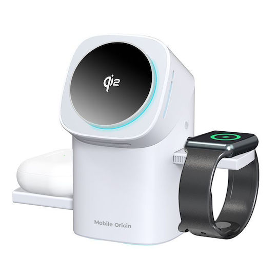 Mobile Origin Wireless Charger Qi2 Whites (PW11)