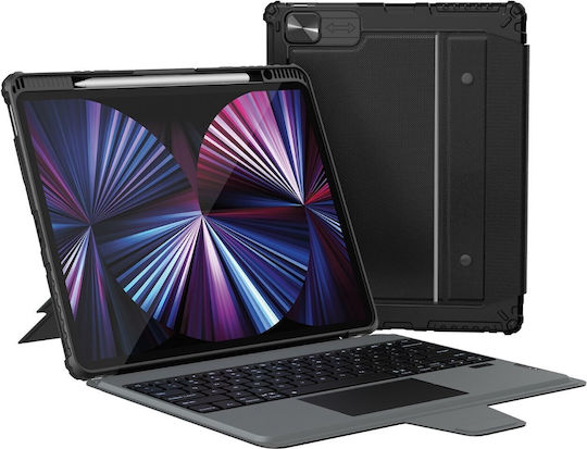 Nillkin Nillkin Bumper Combo Flip Cover with Keyboard in English US Black for iPad Pro 2020 12.9" / iPad Pro 2021 12.9" / iPad Pro 2022 12.9''