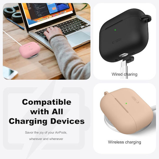 Tech-Protect Silicone Hook Калъф с кука в Зелен цвят за Apple AirPods Pro