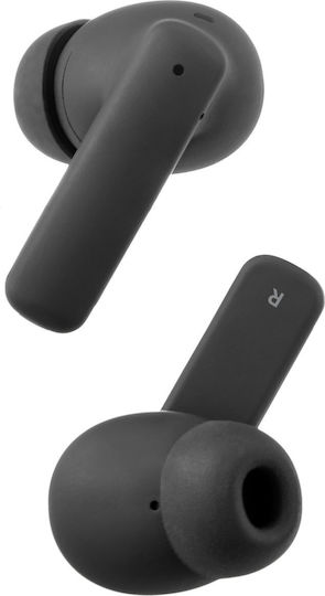 Streetz T600 In-ear Bluetooth Handsfree Ακουστικά με Θήκη Φόρτισης Μαύρα