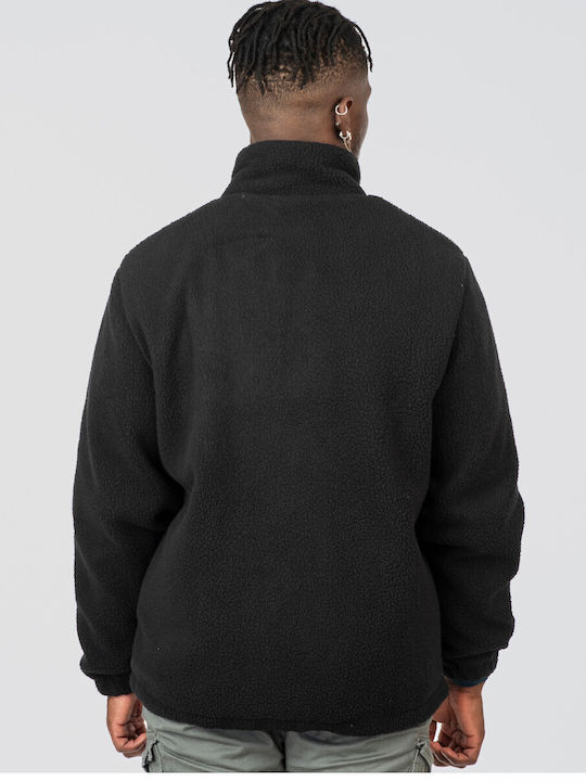 Ανδρική Ζακέτα Fleece Μαύρη