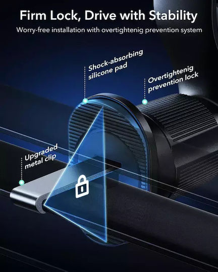 ESR Omnilock Suport Auto pentru Telefon cu magnet Neagră