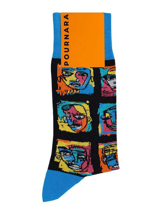 Pournara Herren Socken Mehrfarbig 1Pack