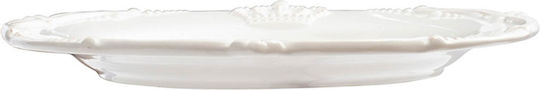 Artekko Crown Serving Platter White with Diameter 29cm