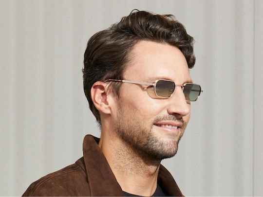 Moscot Shmooz Gold Forest Wood 48-20