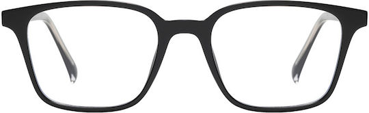 Brescia Premium Schwarze Blaulichtblockierende Brille
