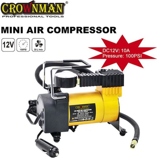 Crownman Tire Pumpe 100PSI mit Kabel 12V