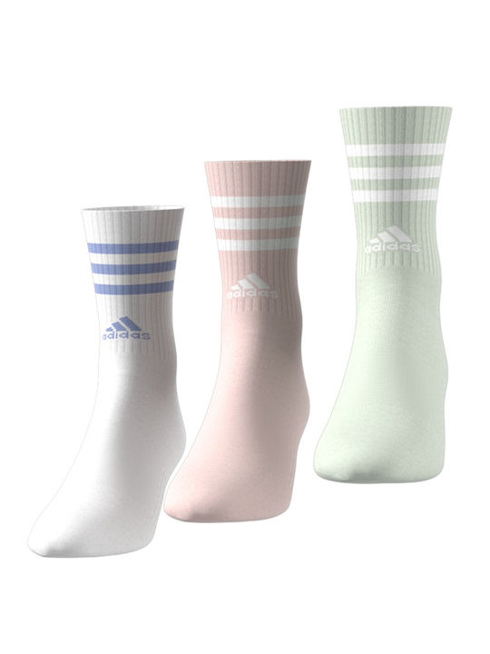 adidas Αθλητικές Κάλτσες Πολύχρωμες 3 Ζεύγη