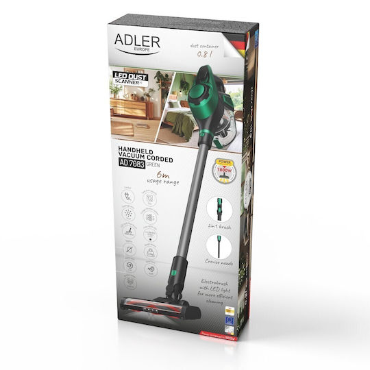 Adler Electric Stick Vacuum 700W Green AD 7083