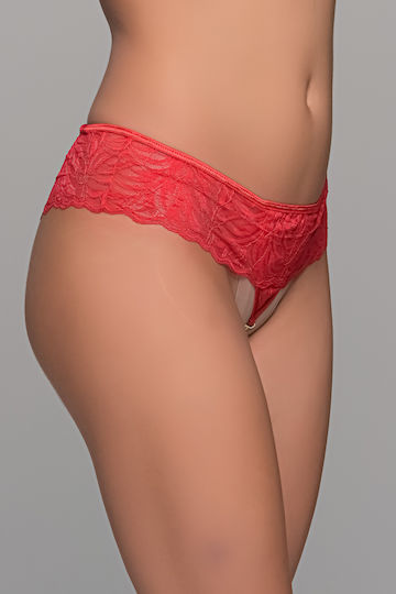 Milena by Paris Γυναικείο Sexy Slip Αυτοκινήτου Κόκκινο