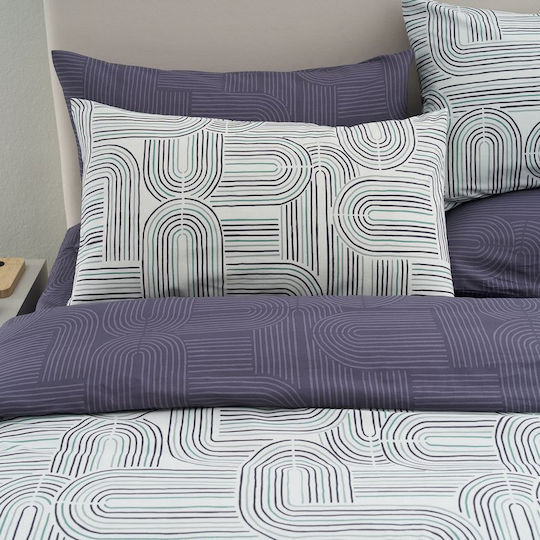 Vesta Home Пухено Куинсайз 230x240бр Petrol-grey