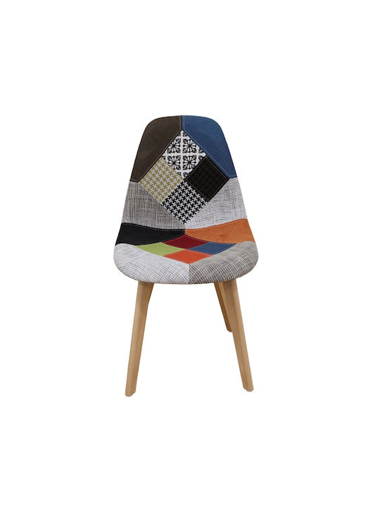 Dining Room Fabric Chair Patchwork 65x63x47cm