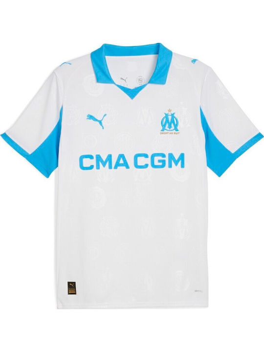 Olympique Marseille Home Jersey Style Football