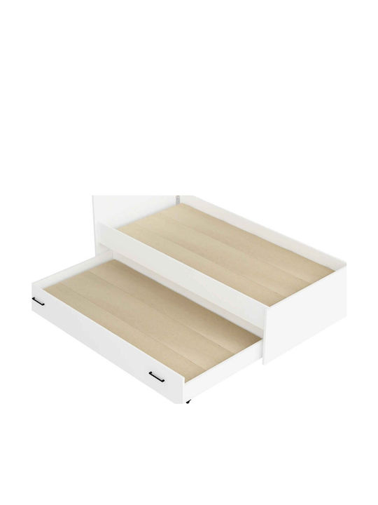 Single Bed 90x190 Cm Without Mattress with Storage Space Second Mattress