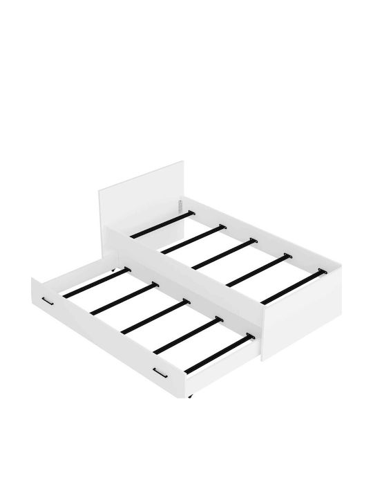 Single Bed 90x190 Cm Without Mattress with Storage Space Second Mattress