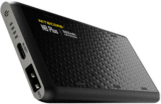 NiteCore NBplus Power Bank 10000mAh 22.5W με Θύρα USB-A και Θύρα USB-C Μαύρο