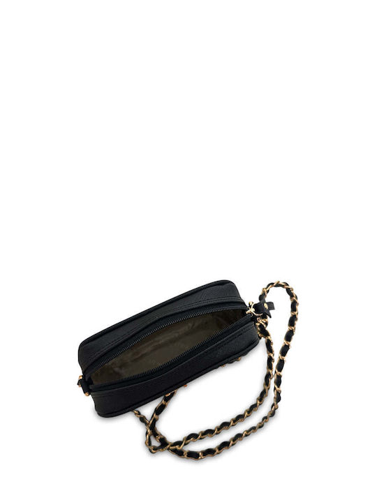 Women's Bag Mini Oval Festive Black