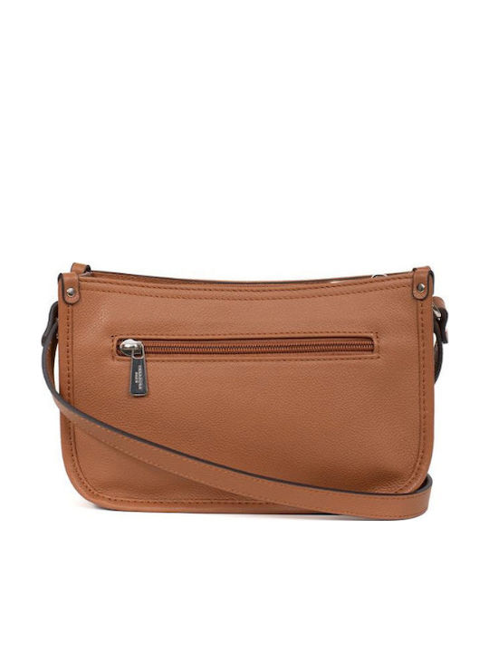 Leder Damentasche Schultertasche Tabac Braun