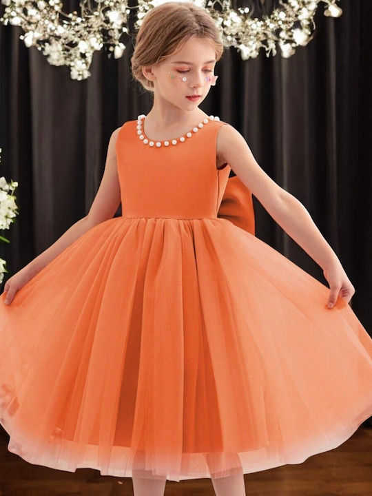 Children's Dress Sleeveless Orange