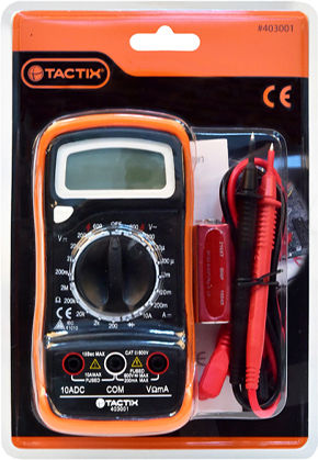 Tactix 403001 Ψηφιακό Πολύμετρο με Μέτρηση AC / DC / Αντίστασης