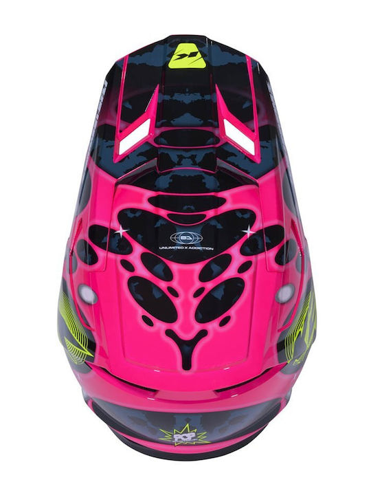 Kenny MX Performance Schwarz/Pink Motorradhelm Motocross ECE 22.06 Gewicht 1259gr