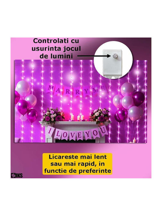 416 Lights LED 3m. Pink type Net 1pcs 416 Lights LED 3m. Pink type Net 1pcs