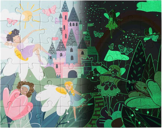 Stephen Joseph Kids Puzzle 48 Pieces Glow In Dark Fairy Princess