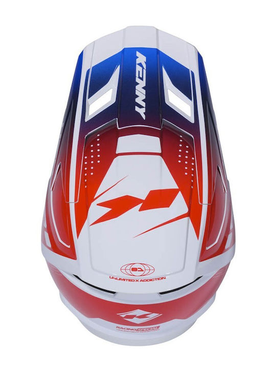 Kenny MX Performance Red/Blue Motorcycle Helmet Motocross ECE 22.06 1259g