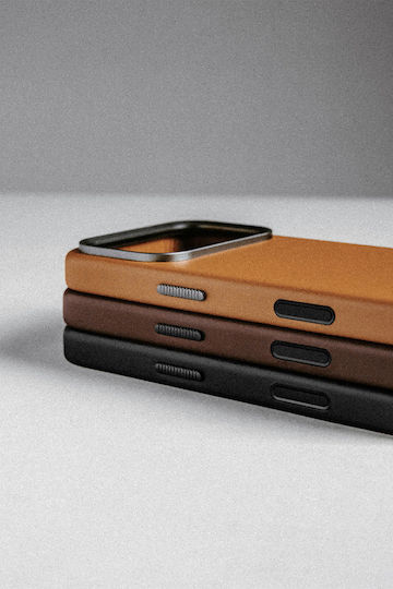 Nomad Back Cover Piele Negru (iPhone 17 Pro)