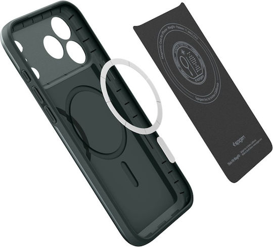 Spigen Thin Fit Mag Back Cover Plastic / Silicone Green (iPhone 17 Pro Max)