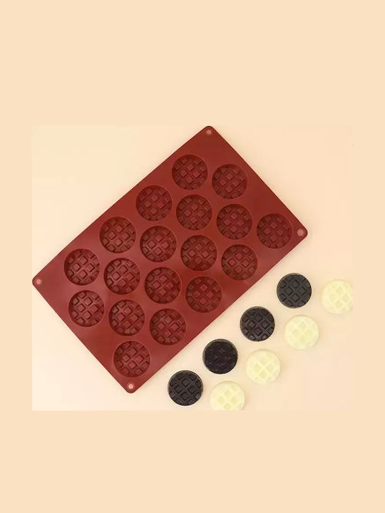 Φόρμα Σιλικόνης Mini Waffles Κύκλος