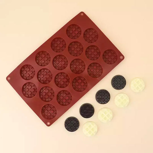 Φόρμα Σιλικόνης Mini Waffles Κύκλος