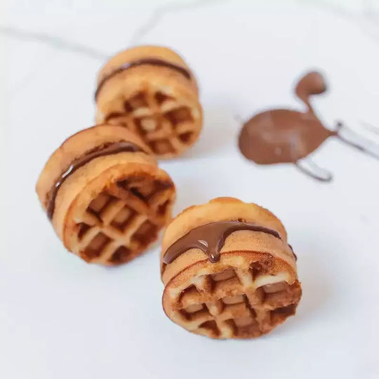 Φόρμα Σιλικόνης Mini Waffles Κύκλος