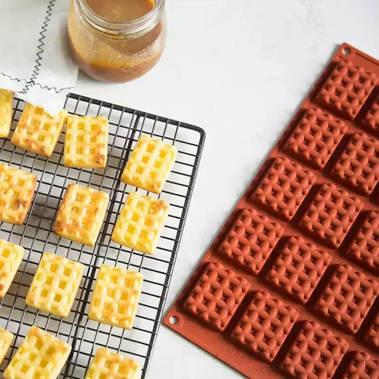 Φόρμα Σιλικόνης Mini Waffles Κύκλος