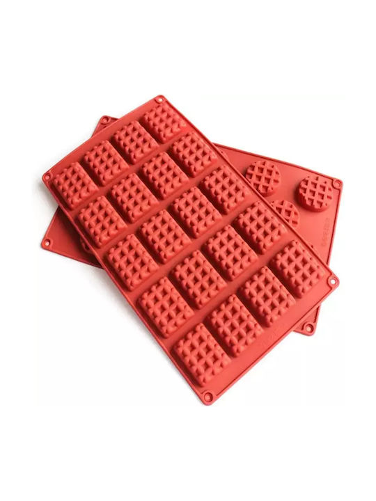 Φόρμα Σιλικόνης Mini Waffles Κύκλος