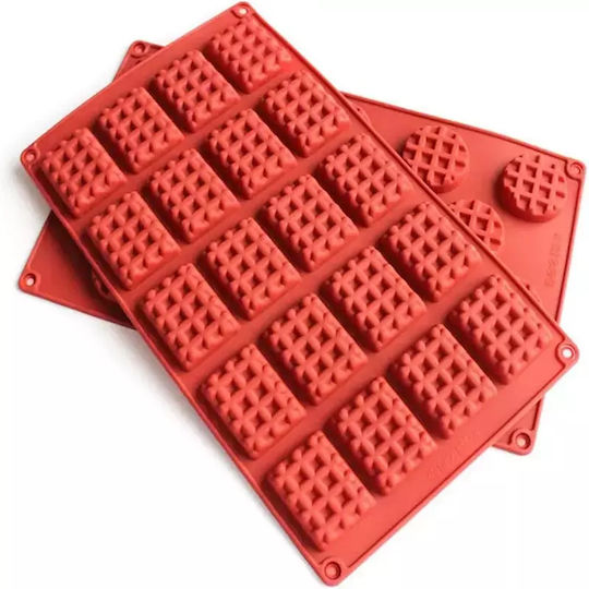 Φόρμα Σιλικόνης Mini Waffles Κύκλος