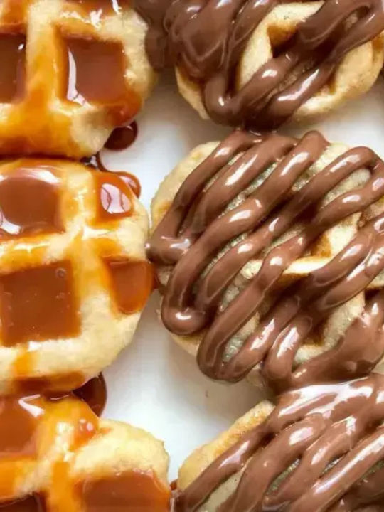 Φόρμα Σιλικόνης Mini Waffles Κύκλος