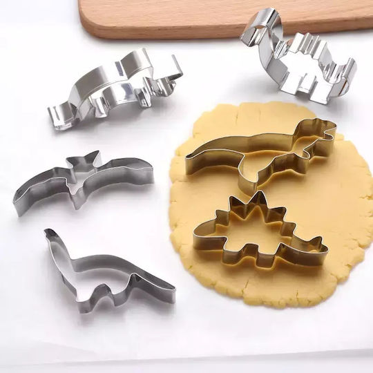 Металически Формички за Бисквитки Dinos 6 Бройки