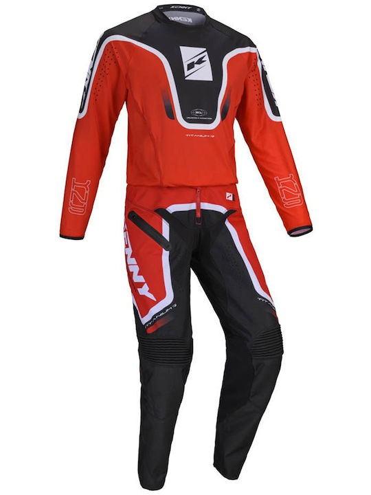 Kenny MX Titanium Summer Motocross Pants Rot