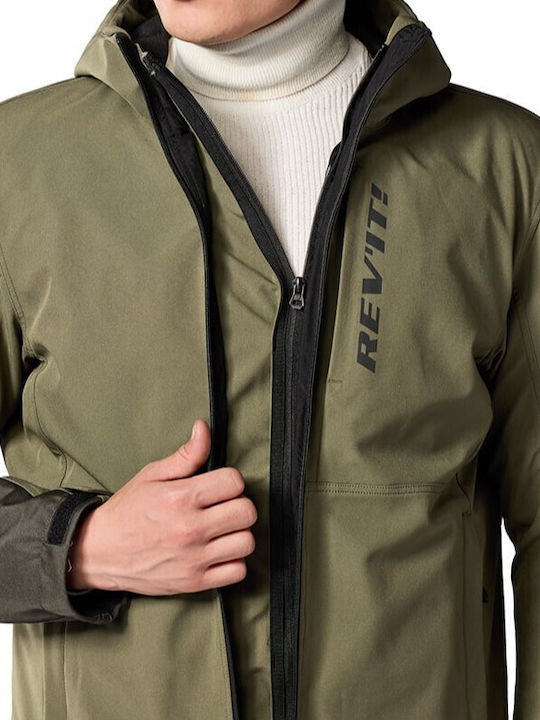 Rev'IT Traffic 2 H2O Ανδρικό Μπουφάν Μηχανής Softshell 4 Εποχών Αδιάβροχο Γκρι