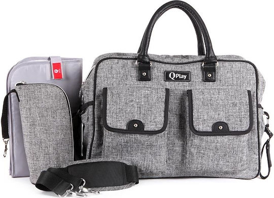 Q Play Wickeltasche-Wickeltasche Schulter/Hand Gray