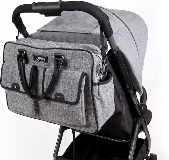 Q Play Wickeltasche-Wickeltasche Schulter/Hand Gray
