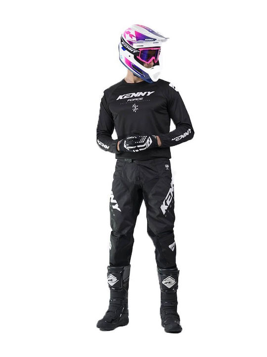 Kenny MX Force Мъжки Мотокрос панталон Solid Black